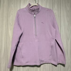 Women’s Tommy Bahama 1/4 Zip Lavender Pull Over Sz L